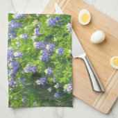 Roadside Bluebonnets Serviette de cuisine (Quart Plié)