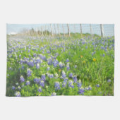 Roadside Bluebonnets Serviette de cuisine (Horizontal)