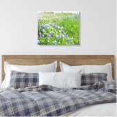 Roadside Bluebonnets Stretted Canvas Afdruk (Insitu (Slaapkamer))