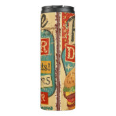  Roadside Diner metal-bord, diner, retro, v Thermosbeker (Achterkant)