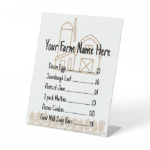 Roadside Farmstand Product List en Menu Sjabloon