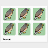 Roadside Hawk Vierkante Sticker (Vel)