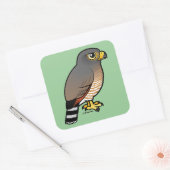 Roadside Hawk Vierkante Sticker (Envelop)