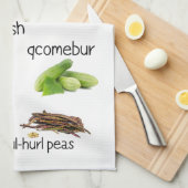 Roadside Vegetables Southern Cute Theedoek (Quarter Fold)