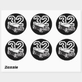 Roadster Ronde Sticker (Vel)