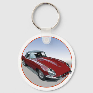 Roadster van het type Red E Sleutelhanger