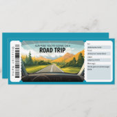 RoadTrip Cadeaubon, Road Trip Cadeau Kaart (Voorkant / Achterkant)