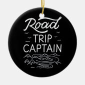 roadtrip kapitein I Keramisch Ornament (Voorkant)