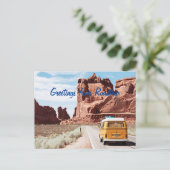 Roadtrip met het Briefkaart Camper Greetings (Staand voorkant)