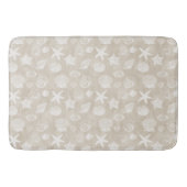 Roam Beige White Beach Shells Badmat (Voorkant)