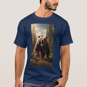 Roam Wild – Mannen T-shirt met vet Beer