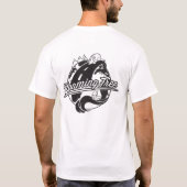 Roaming Free Mens Back Logo B/W T-Shirt (Dos)