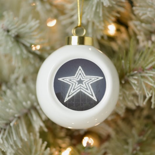 Roanoke star keramische bal ornament (Boom)