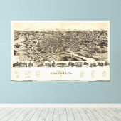 Roanoke, Virginia (1891) Canvas Afdruk (Insitu (Houten vloer))