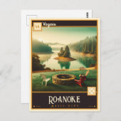 Roanoke, Virginia |  BRIEFKAART (Voorkant / Achterkant)