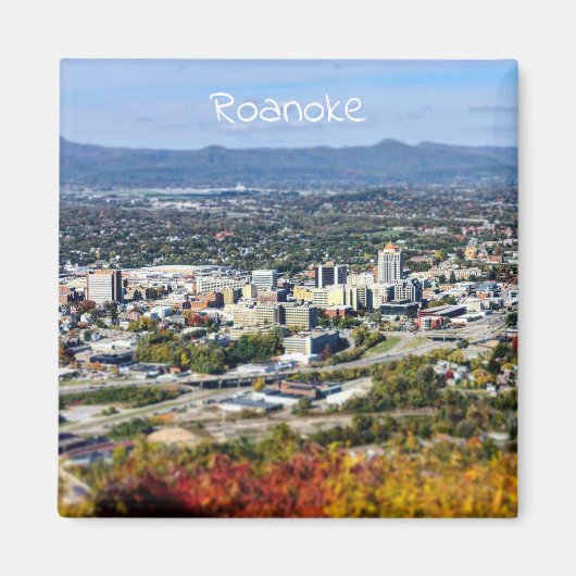 Roanoke Virginia Magnet Magneet (Voorkant)