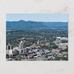 Roanoke, Virginia panoramisch uitzicht Briefkaart