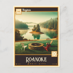 Roanoke, Virginie Carte postale Vintage