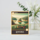 Roanoke, Virginie | Carte postale Vintage (Debout devant)