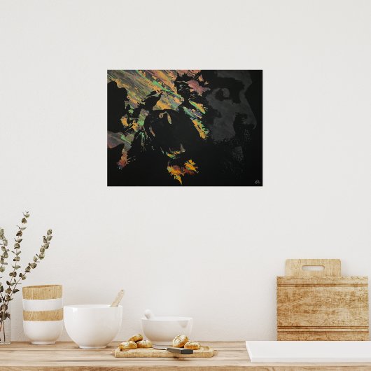 "Roar" afdrukken Poster (Keuken)