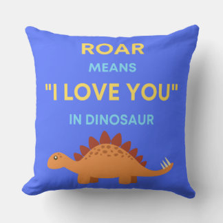 Roar betekent Ik hou van je vierkante kussen