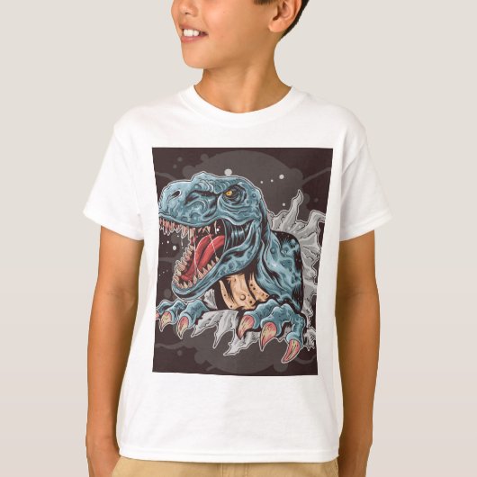 Roar Breakthrough T-Rex" Dinosaur Graphic T-shirt (Voorkant)