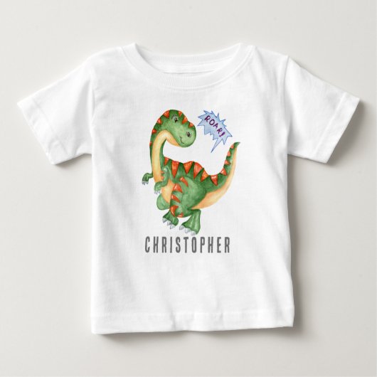 ROAR Cute Green Dinosaur Boys (Voorkant)