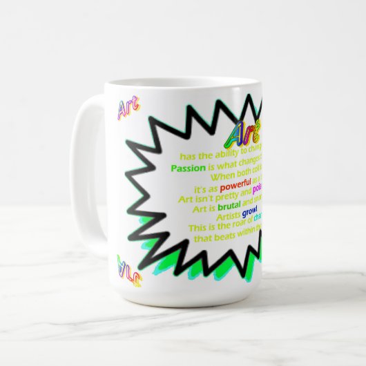 Roar De Change Café Mug (Devant gauche)