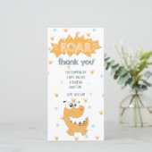 Roar Dinosaur Carte de remerciements d'anniversair (Debout devant)