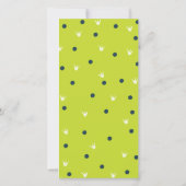 Roar Dinosaur Green Carte de remerciements d'anniv (Dos)