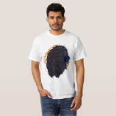 Roar en style : Lion Vector Art T-Shirt Design (Devant entier)