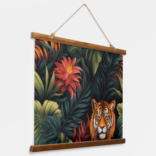Roar & Explore Rainforest Botanical Hangend Wandkleed (Gebogen)
