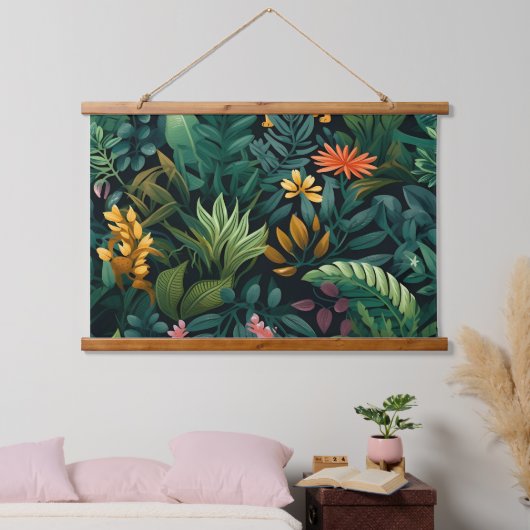 Roar & Explore Rainforest Botanical Hangend Wandkleed (Slaapkamer)