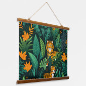 Roar & Explore Rainforest Botanical Hangend Wandkleed (Gebogen)