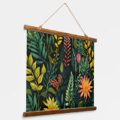 Roar & Explore Rainforest Botanical Hangend Wandkleed (Gebogen)