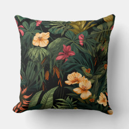 Roar & Explore Rainforest Botanical Kussen