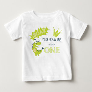 ROAR Green Dinosaur eerste verjaardag