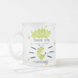 ROAR Green Dinosaur Verjaardagsgunst Gepersonalise Matglas Koffiemok