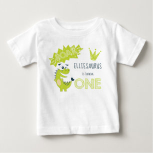 ROAR Groene Dinosaurus Eerste Verjaardag Meisje