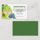 Roar Het is een Dinosaur Diaper Raffle Informatiekaartje (Voorkant / Achterkant)