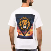 "Roar in Style : T-shirt d'impression de Lion" (Dos)