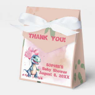 Roar It's A Girl T-Rex Baby Dinosaur Pink Bedankdoosjes