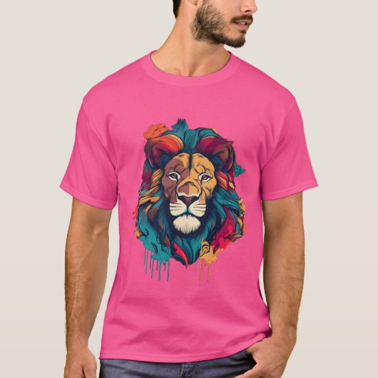 "Roar Majestic - T-shirts gras et artistiques" (Devant)