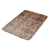Roar met Stijl: Custom Leopard Print Badmat (Gekanteld)