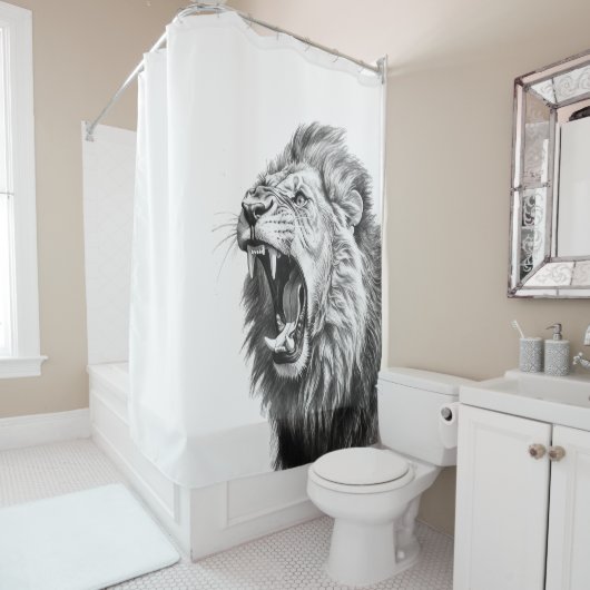 Roar of the Lion Douchegordijn (In situ)