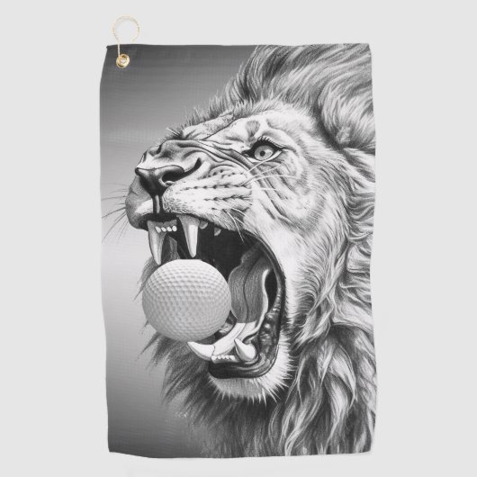 Roar of the Lion Hold Golf Ball Golfhanddoek (Voorkant)