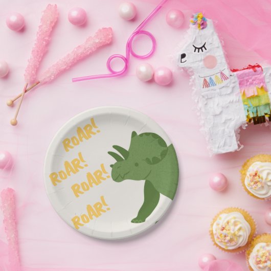 Roar Party Dieren Verjaardag Papieren Bordje (Feest)