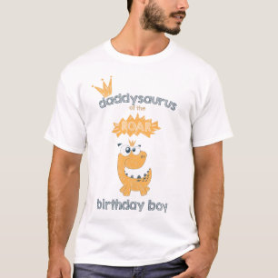 ROAR Personalized Dinosaur Birthday Dad T-shirt