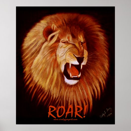 ROAR! poster (de leeuw) (Voorkant)