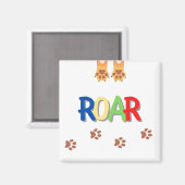 roar square magnet magneet (Voorkant / Achterkant)